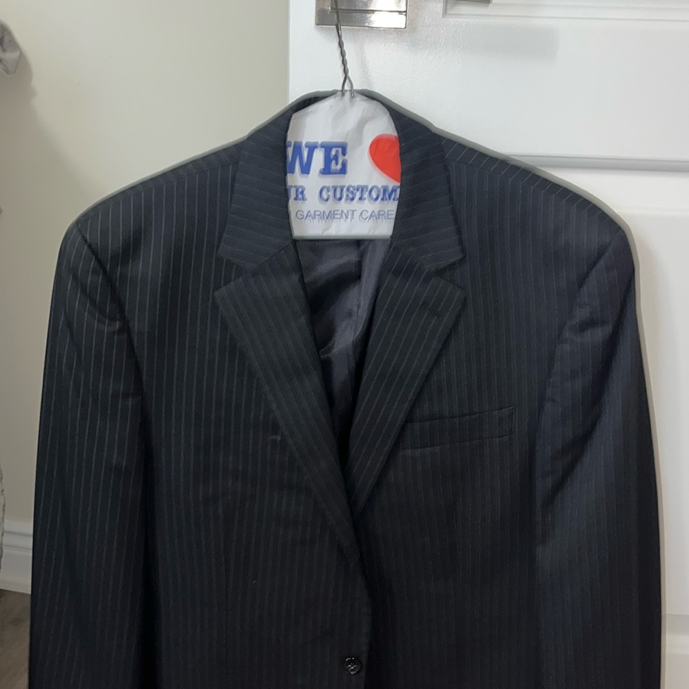 Michael Kors 2 piece suit and purple shirt